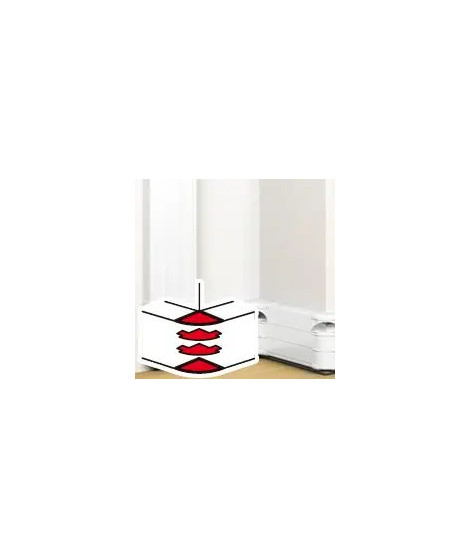 Angle extérieur pour goulotte à clippage direct Mosaic 50x180mm - blanc