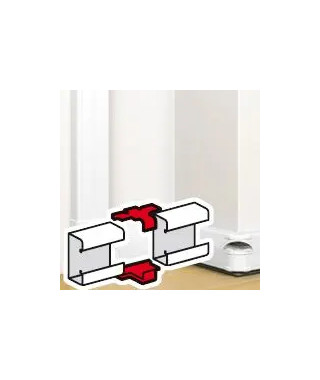 Eclisse de jonction pour goulotte à clippage direct Mosaic 50x145mm - blanc