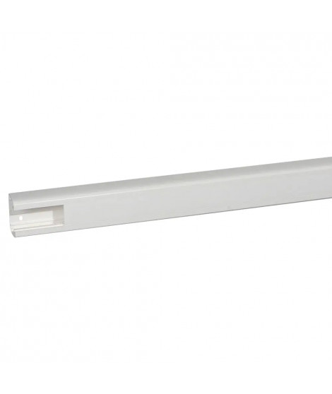 Goulotte 1 compartiment à clippage direct Mosaic 50x80mm - blanc antimicrobien