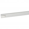 Goulotte 1 compartiment à clippage direct Mosaic 50x80mm - blanc antimicrobien