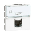 Prise RJ45 catégorie 6 FTP Mosaic 2 modules - Blanc