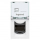 Prise RJ45 catégorie 6A STP à blindage métal Mosaic 1 module - blanc