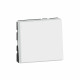 Interrupteur ou va-et-vient 10AX 250V~ Mosaic Easy-Led 2 modules - blanc
