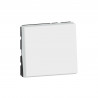 Interrupteur ou va-et-vient 10AX 250V~ Mosaic Easy-Led 2 modules - blanc