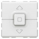Poussoir 500W maximum Mosaic pour 1 volet roulant - blanc