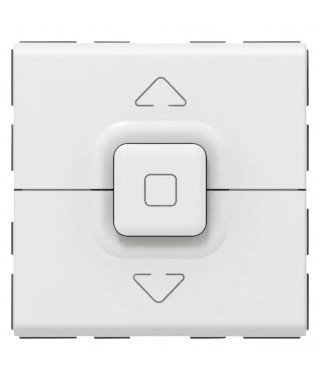 Poussoir 500W maximum Mosaic pour 1 volet roulant - blanc