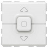 Poussoir 500W maximum Mosaic pour 1 volet roulant - blanc