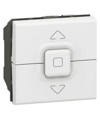Interrupteur de volets roulants 500W maximum Mosaic 2 modules - blanc