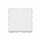 Poussoir ou poussoir inverseur Mosaic Easy-Led 6A 250V~ 2 modules - blanc