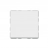 Poussoir ou poussoir inverseur Mosaic Easy-Led 6A 250V~ 2 modules - blanc