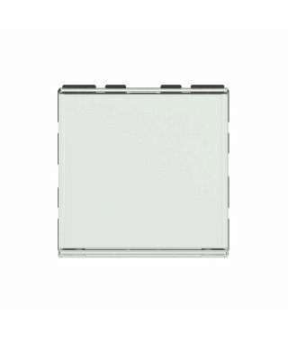 Poussoir/inv porte-étiq Mosaic Easy-Led 6A 250V~ 2 mod blanc antimic