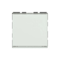 Poussoir/inv porte-étiq Mosaic Easy-Led 6A 250V~ 2 mod blanc antimic
