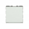 Poussoir/inv porte-étiq Mosaic Easy-Led 6A 250V~ 2 mod blanc antimic