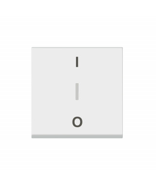 Interrupteur bipolaire + borne repiquage neutre 10AX 250V~ Mosaic 2 mod - blanc
