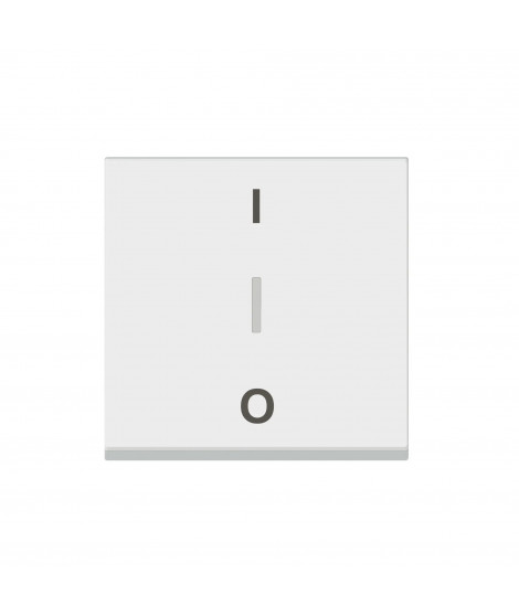 Interrupteur bipolaire + borne repiquage neutre 10AX 250V~ Mosaic 2 mod - blanc