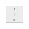 Interrupteur bipolaire + borne repiquage neutre 10AX 250V~ Mosaic 2 mod - blanc