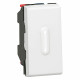 Interrupteur ou va-et-vient à voyant 20AX 250V~ Mosaic 1 module - blanc