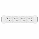 Prise 4x2P+T Surface Mosaic Soluclip goulotte clippage direct 8 modules - blanc