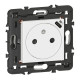 Prise 2P+T Surface avec prise USB Type-C Mosaic 2 modules avec support -blanc
