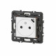 Prise 2P+T Surface avec prise USB Type-C Mosaic 2 modules avec support -blanc
