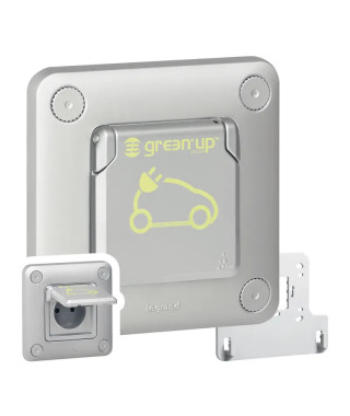 Prise Green'up Access - 3,2 kVA - Mode 2 - IP55 - IK10 - fixation encastré