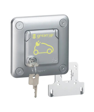 Prise Green'up Access - 3,2 kVA - Mode 2 - IP55-IK10 - encastré verrouillable
