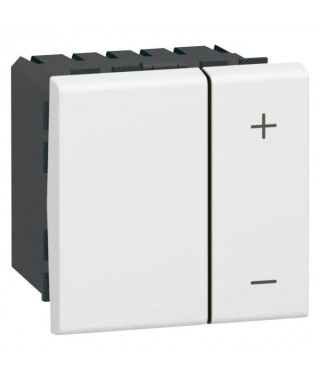 Interrupteur variateur pour ballast 1V à 10V Mosaic 2 modules avec neutre -blanc