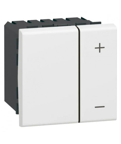 Interrupteur variateur pour ballast 1V à 10V Mosaic 2 modules avec neutre -blanc