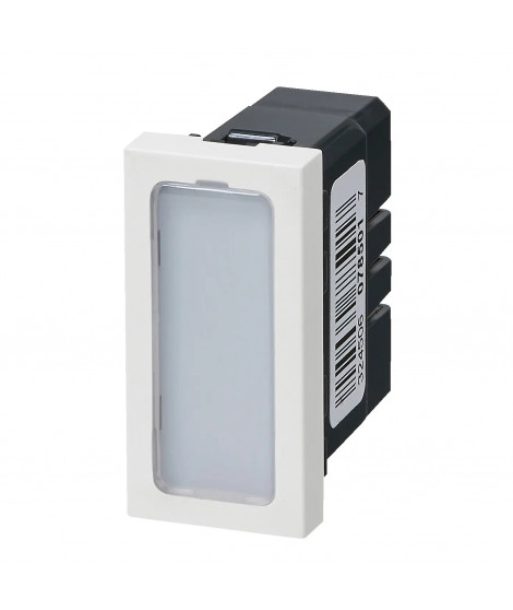 Voyant antimicrobien simple 230V 1W Mosaic 1 module avec 4 étiquettes de couleur