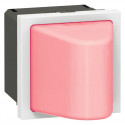 Hublot Mosaic 2 modules 12V~ à 24V~ ou 12V: à 24V: pour 0,6W - rouge