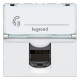 Prise RJ11 4 contacts Mosaic 2 modules - blanc