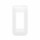 Plaque de finition Mosaic pour 1 module blanc