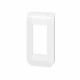 Plaque de finition Mosaic pour 1 module blanc