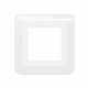 Plaque de finition Mosaic pour 2 modules blanc