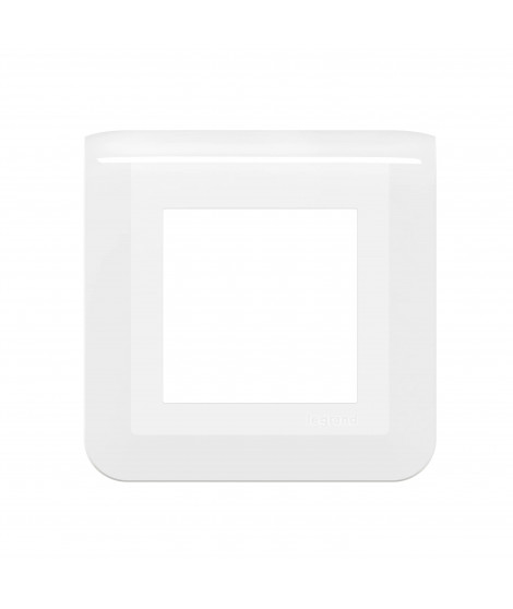 Plaque de finition Mosaic pour 2 modules blanc