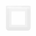 Plaque de finition Mosaic pour 2 modules blanc