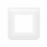 Plaque de finition Mosaic pour 2 modules blanc
