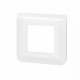 Plaque de finition Mosaic pour 2 modules blanc