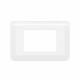 Plaque de finition Mosaic pour 3 modules blanc