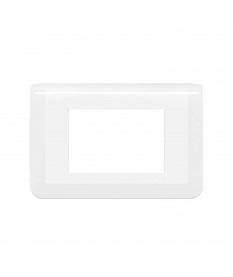 Plaque de finition Mosaic pour 3 modules blanc