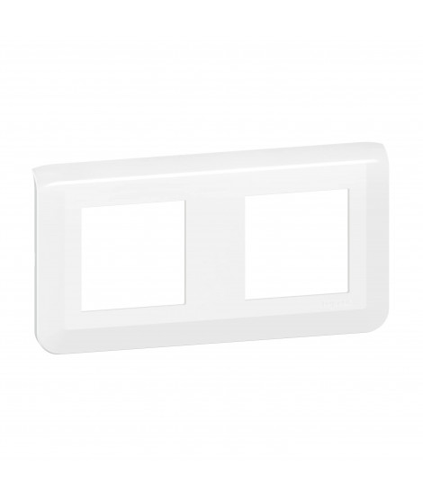Plaque de finition horizontale Mosaic pour 2x2 modules blanc