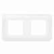 Plaque de finition horizontale Mosaic pour 2x2 modules blanc