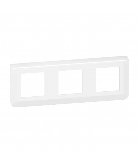 Plaque de finition horizontale Mosaic pour 3x2 modules blanc