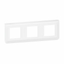 Plaque de finition horizontale Mosaic pour 3x2 modules blanc