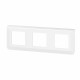 Plaque de finition horizontale Mosaic pour 3x2 modules blanc