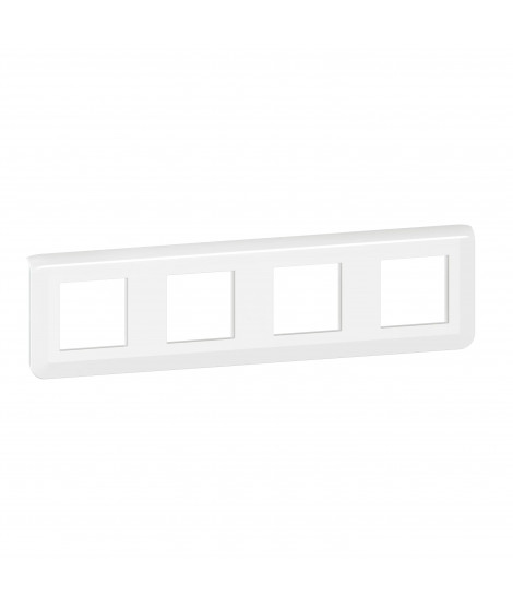 Plaque de finition horizontale Mosaic pour 4x2 modules blanc