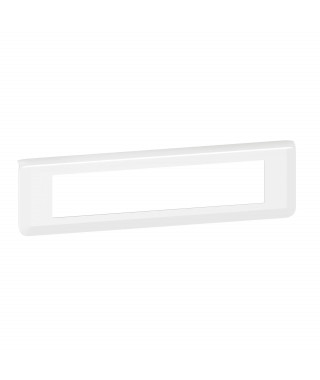 Plaque de finition horizontale Mosaic pour 10 modules blanc