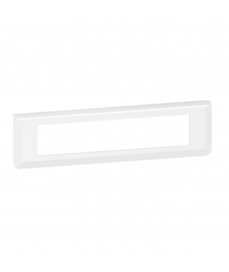Plaque de finition horizontale Mosaic pour 10 modules blanc