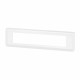Plaque de finition horizontale Mosaic pour 10 modules blanc