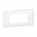 Plaque de finition horizontale Mosaic pour 4 modules blanc